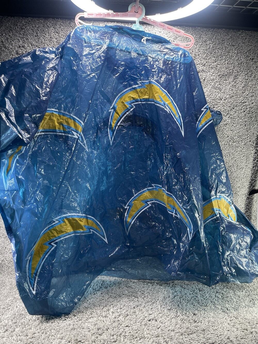 San Diego Chargers NFL Northwest Deluxe Rain Poncho Blue Unisex Adult Size